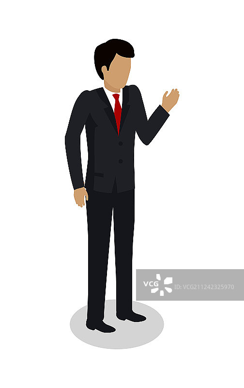 身穿昂贵西装的码头工人领班经理图片素材