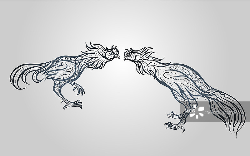 斗鸡标志图标图片素材