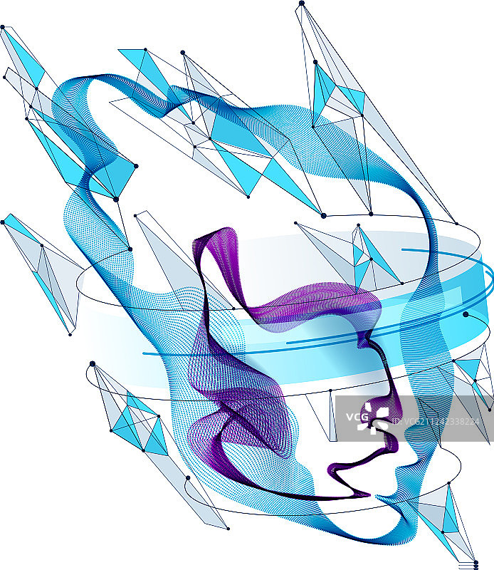 抽象艺术人头像肖像图片素材