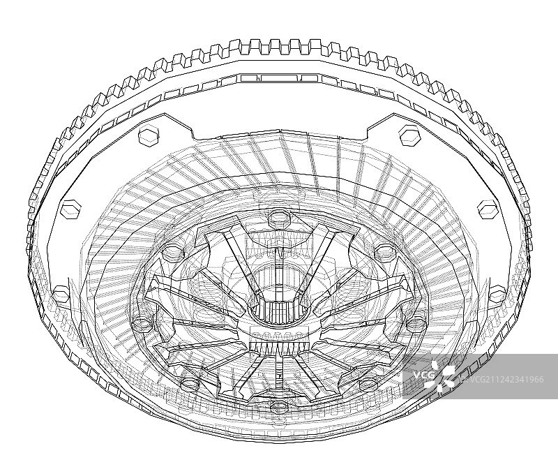 汽车离合器片草图图片素材
