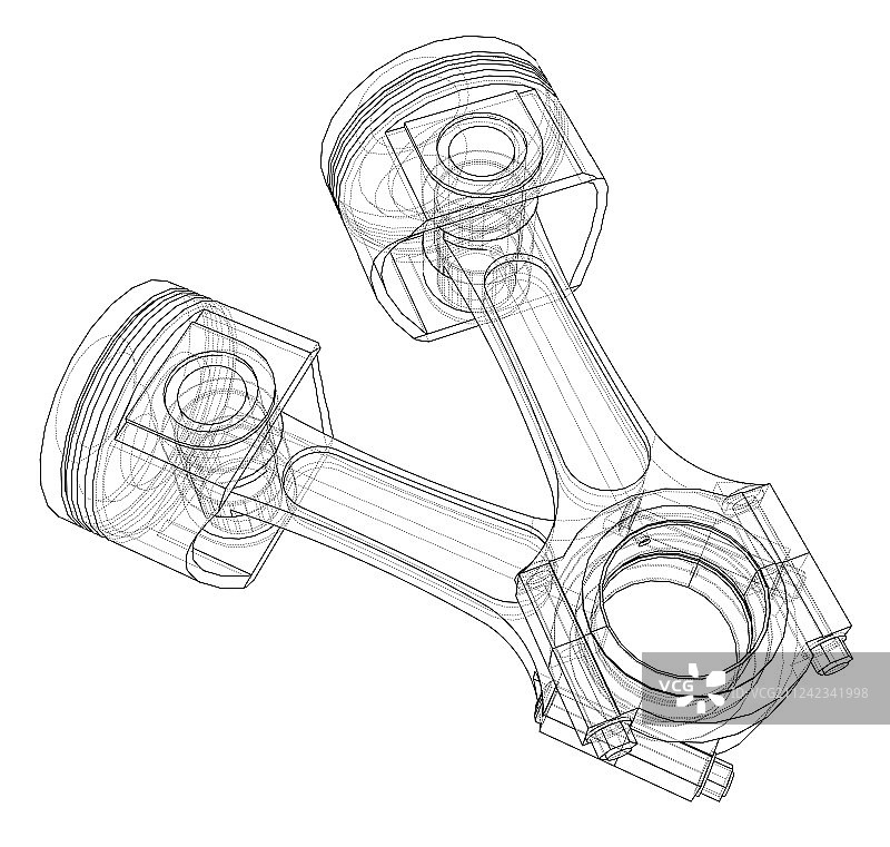 3D活塞渲染图图片素材