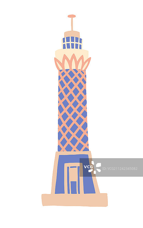 开罗塔素描图标图片素材