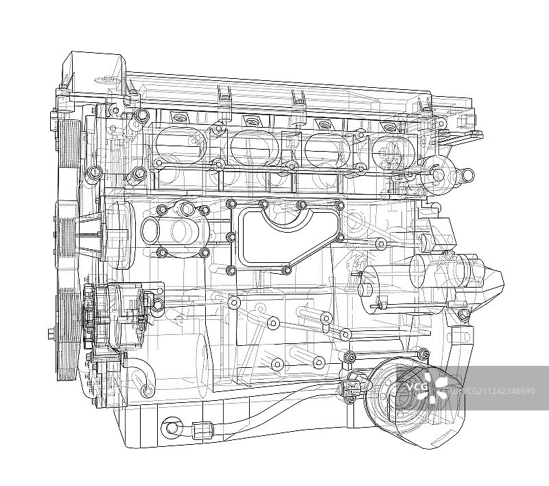 3D引擎草图渲染图片素材