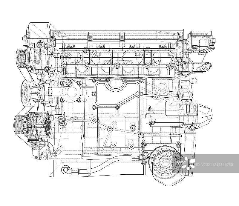 3D引擎草图渲染图片素材