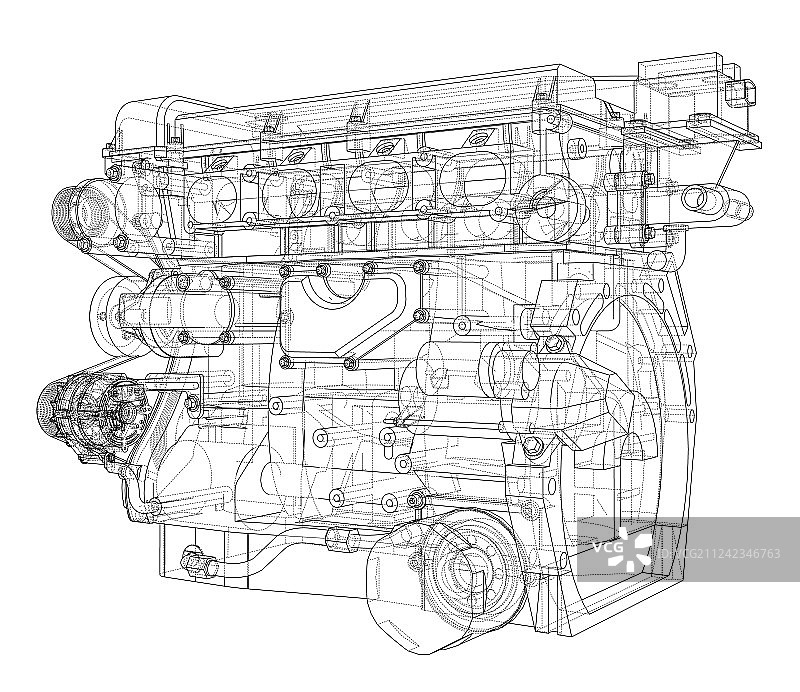 3D引擎草图渲染图片素材