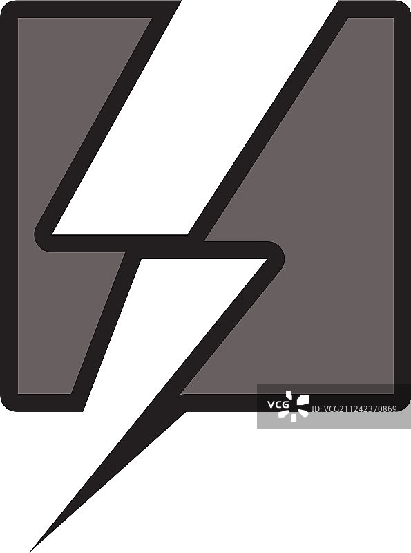 闪电标志模板图片素材