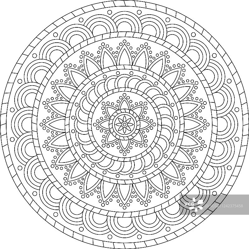 花曼荼罗图片素材