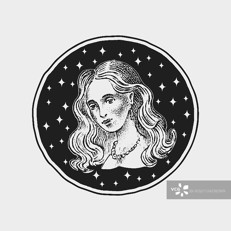 双子座星座占星图标图片素材