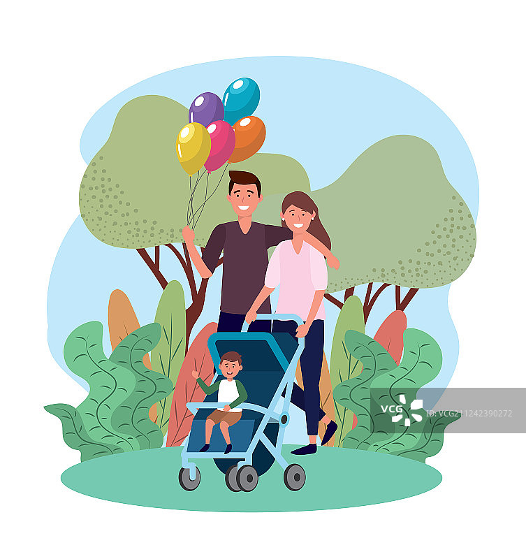 男人、女人和他们的儿子图片素材