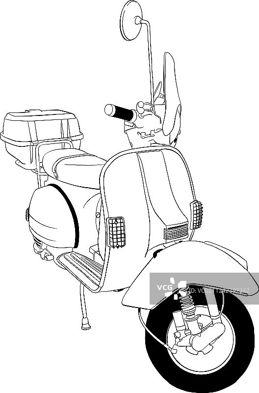 复古滑板车图片素材