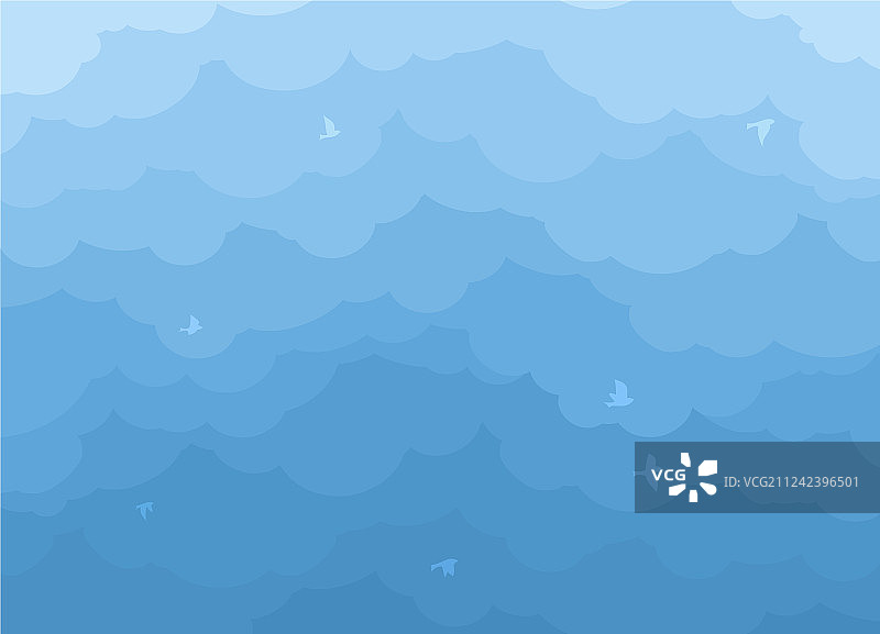 有鸟的天空图片素材