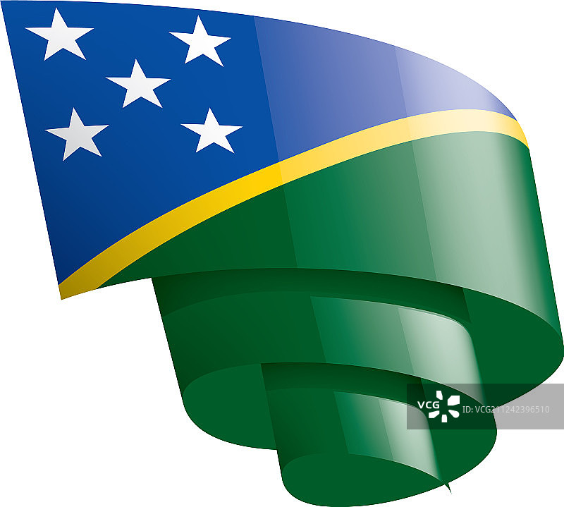 所罗门群岛国旗上图片素材