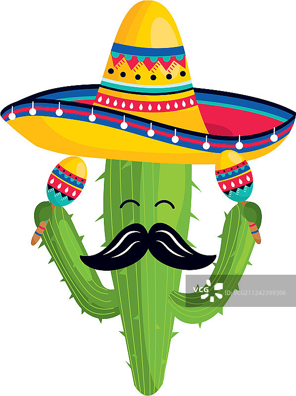 墨西哥文化卡通图片素材