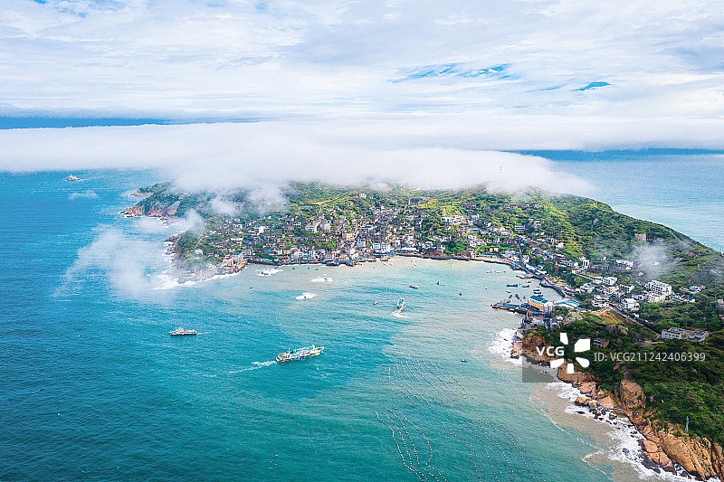 东极岛航拍图片素材