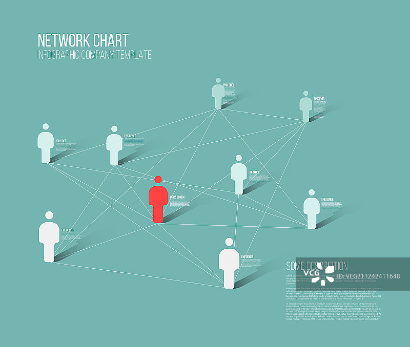 极简网络3D图表图片素材