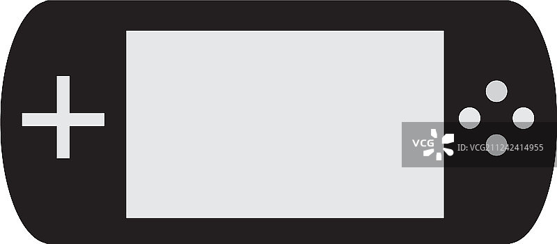 白色背景上的游戏机图标图片素材