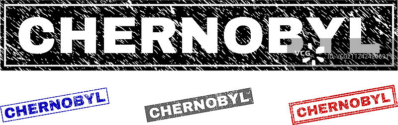 做旧切尔诺贝利划痕矩形水印图片素材
