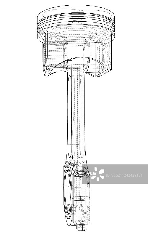 3D活塞渲染图图片素材