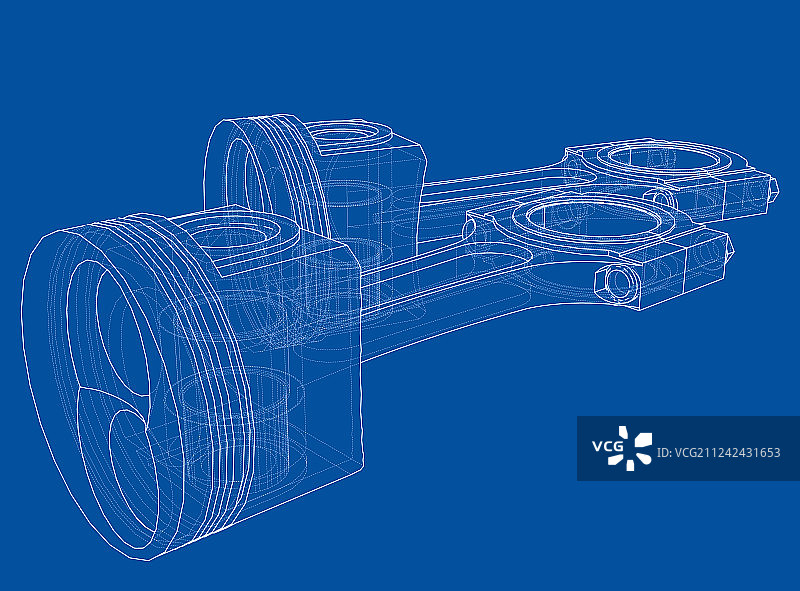 3D活塞渲染图图片素材