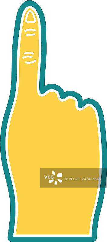 泡沫手指手势图标图片素材