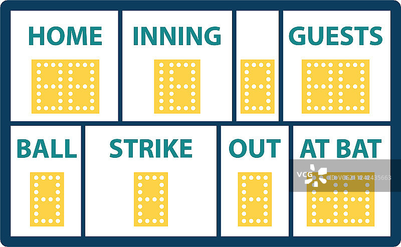 棒球记分牌图标图片素材