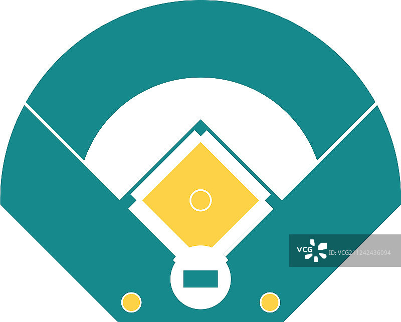 棒球场鸟瞰图标图片素材