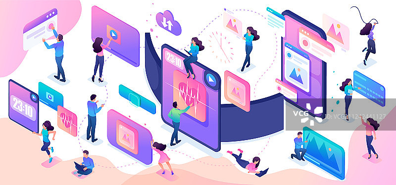 2.5D年轻人创造精彩创意图片素材