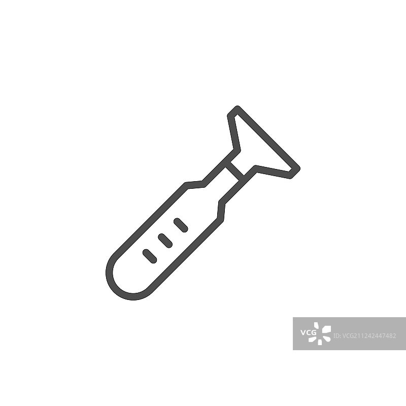 眼镜镜片工具线性图标图片素材