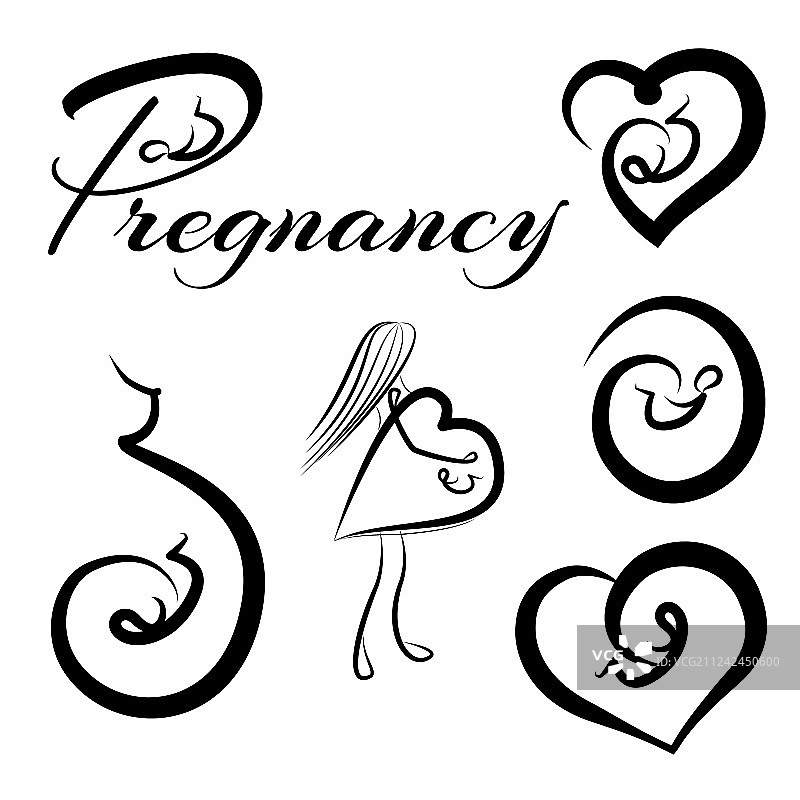 怀孕主题logo合集图片素材