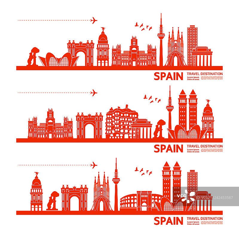 西班牙旅游目的地图片素材