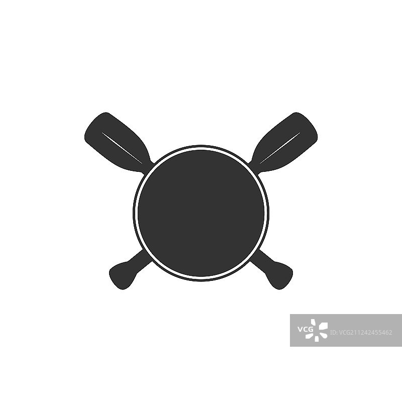 用于创建定制的赛艇空白徽章模板图片素材