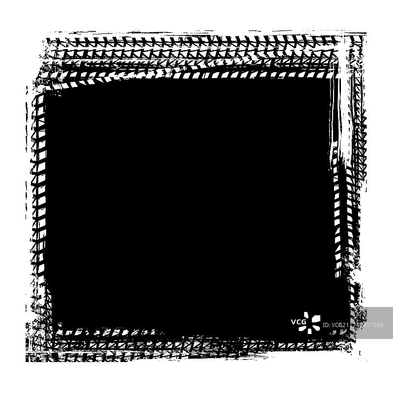 做旧轮胎印边框背景图片素材