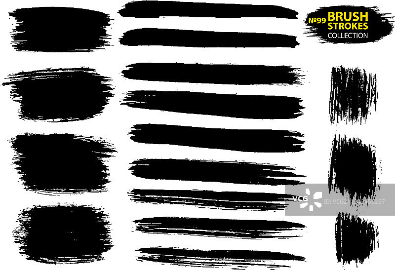 黑色墨水笔触图片素材