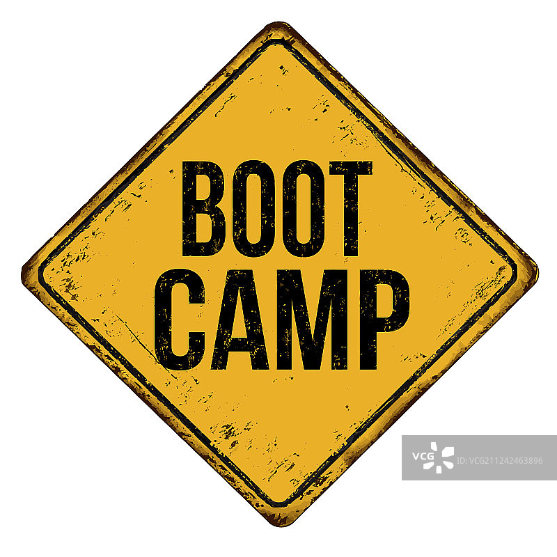 训练营复古金属标志图片素材
