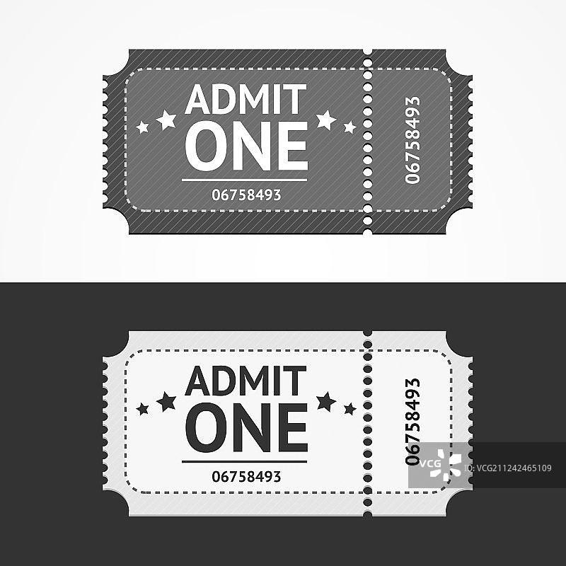 空白入场券图标图片素材
