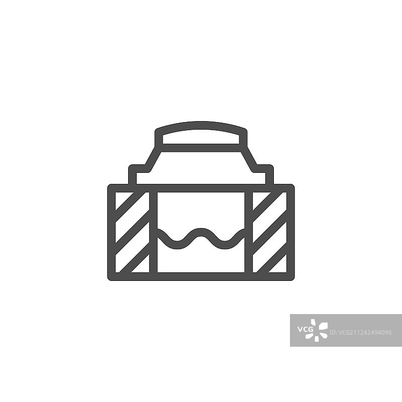 下水道井盖线条图标图片素材