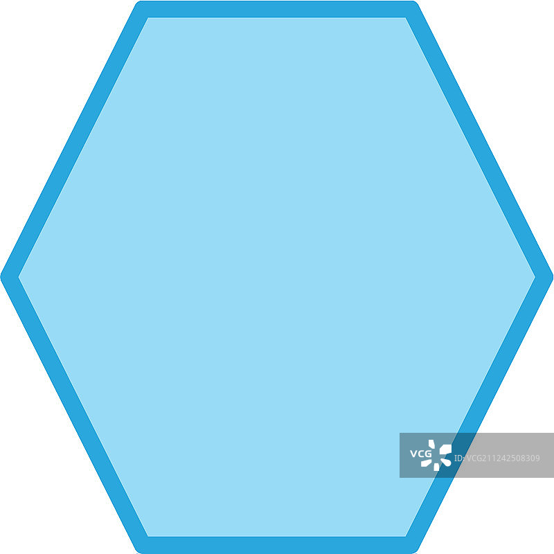 七边形几何形状图标图片素材
