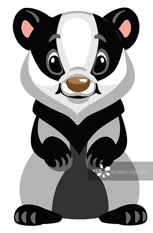 卡通獾图片素材