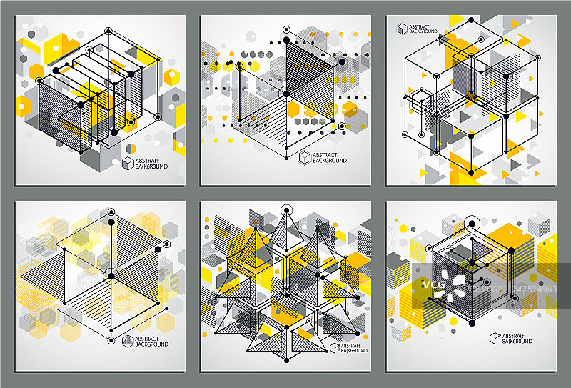 黄色工程机械图纸图片素材