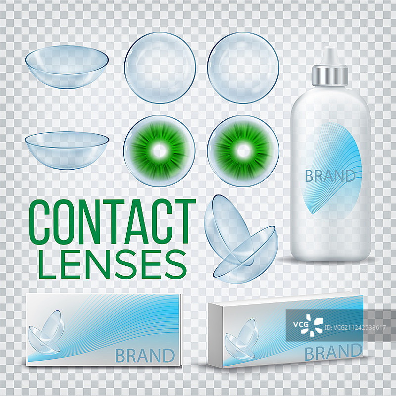 隐形眼镜品牌设计模型图片素材