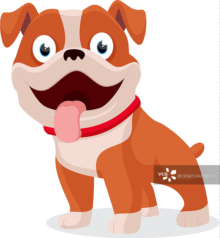可爱的卡通狗图片素材