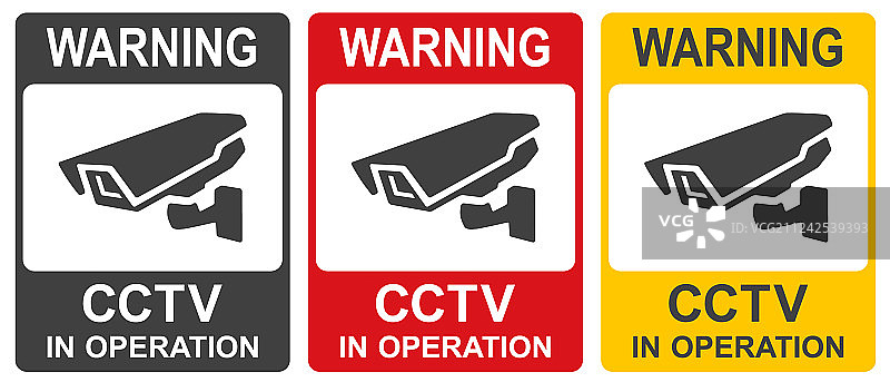 闭路电视监控标志图片素材