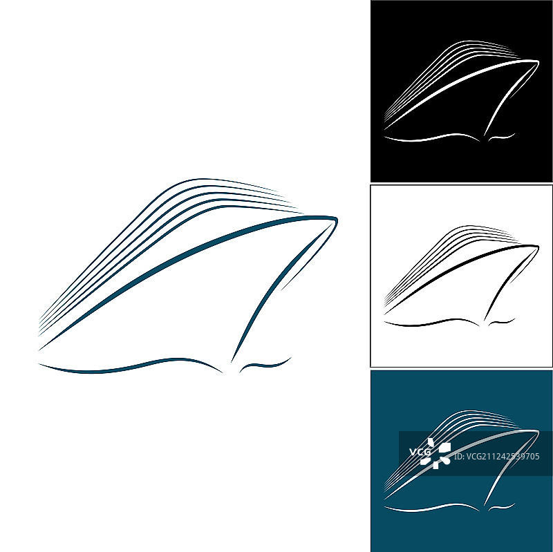 邮轮logo合集图片素材