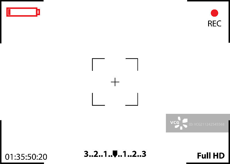 相机取景器录制背景图片素材