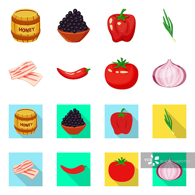 口味与产品符号集图片素材