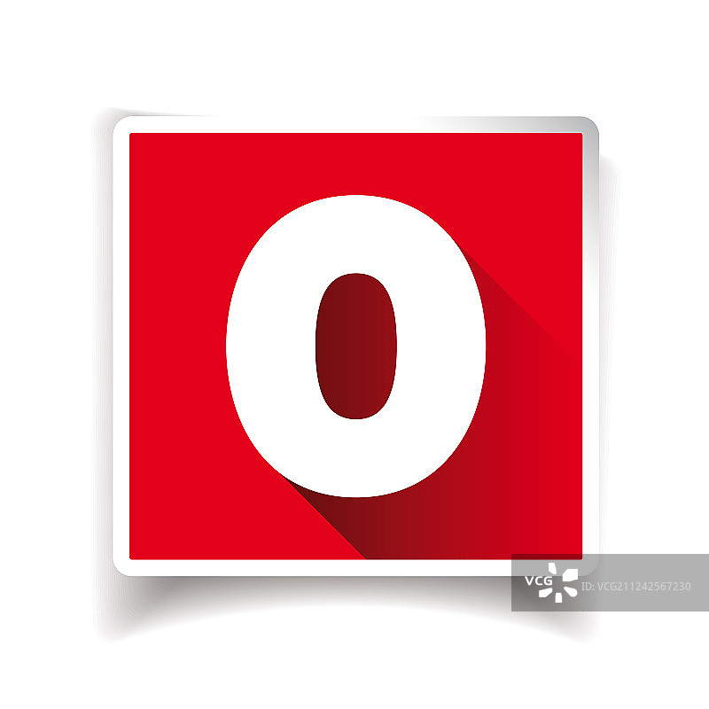 数字0标签或数字图标图片素材