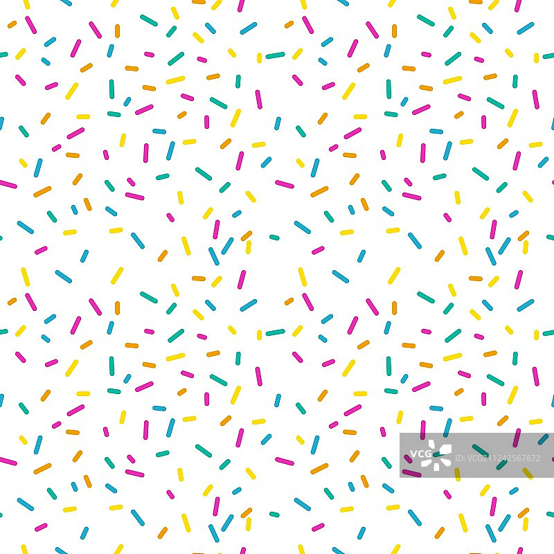 白色背景上甜甜圈釉的无缝图案图片素材