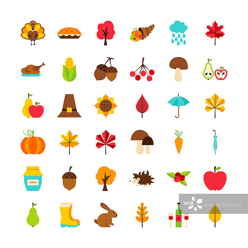 感恩节物品大合集图片素材