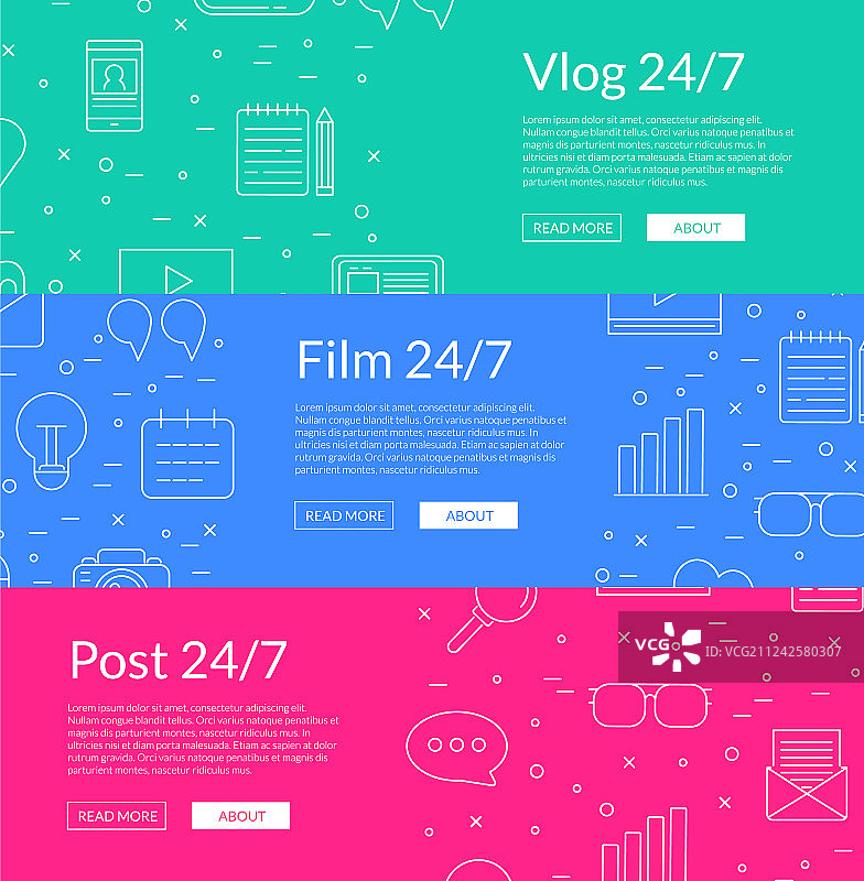 博客图标网页banner模板图片素材