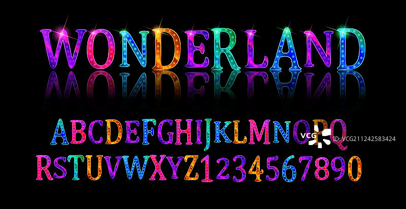 仙境字体ABC图片素材